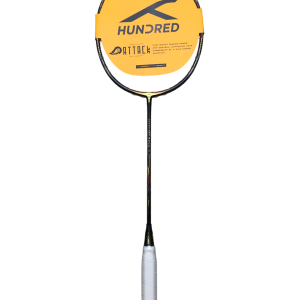 Hundred Badminton Racket Hundred 9000 Charcoal/Black/Gold